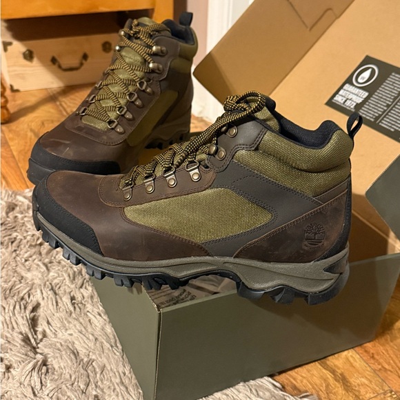 Timberland Keele Ridge Men's Olive Rain & Snow Boots - Picture 3 of 8